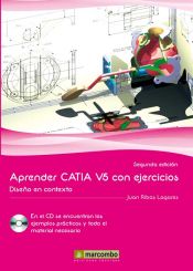 Portada de Aprender Catia V5 con ejercicios. Diseño en Contexto