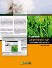 Portada de Aprender Dreamweaver CS4 con 100 ejercicios prácticos