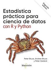 Portada de Estad&iacute;stica pr&aacute;ctica para ciencia de datos con R y Python