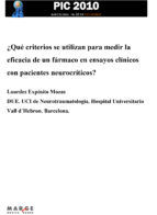 Portada de ¿Qué criterios se utilizan para medir la eficacia de un fármaco en ensayos clínicos con pacientes neurocríticos? (Ebook)