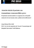 Portada de Atención inicial al paciente con traumatismo craneoencefálico grave (Ebook)