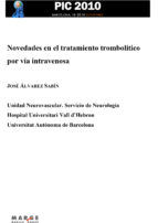 Portada de Novedades en el tratamiento trombolítico por vía intravenosa (Ebook)