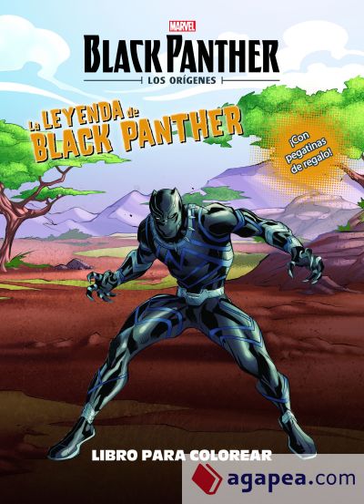 Black Panther. Los orígenes. Libro para colorear. La leyenda de Black Panther
