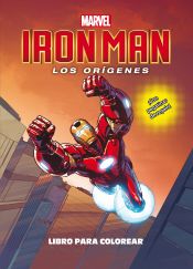 Portada de Iron Man. Los orígenes. Libro para colorear