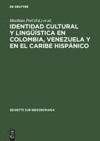 Portada de Identidad cultural y lingüística en Colombia, Venezuela y en el Caribe hispánico