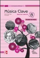 Portada de Clave B, música, ESO (Valencia). Quadern de treball