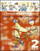 Portada de La Aventura de las Matemáticas 5. Cuaderno de Actividades y Refuerzo 2.º ESO