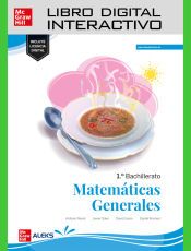 Portada de Libro digital interactivo Matemáticas Generales 1.º Bachillerato