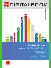 Portada de Llibre digital passapàgines Matemàtiques aplicades a les Ciències Socials 2n Batxillerat