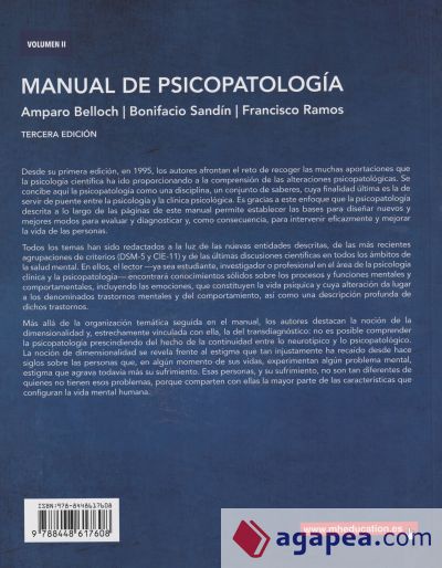 Manual de psicopatología, vol II