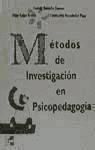 Portada de Métodos de investigación en psicopedagogía