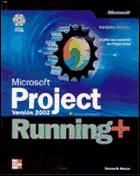 Portada de Microsoft Project. Versión 2002. Running +