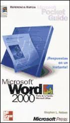 Portada de Microsoft Word 2000. Referencia rápida