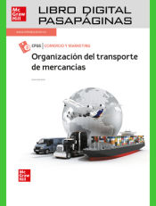 Portada de Organización del transporte de mercancías. Libro digital pasapáginas