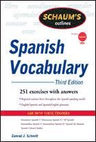 Portada de Schaum's Outline of Spanish Vocabulary, 3ed