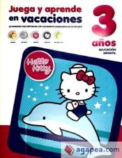 Portada de Juega y aprende en vacaciones. Hello Kitty 3 años