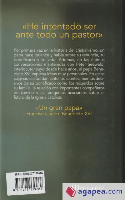 ÚLTIMAS CONVERSACIONES. BENEDICTO XVI CON PETER SEEWALD