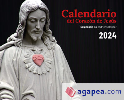 Calendario sagrado corazón 2024: Con faldillas