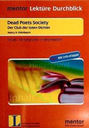Portada de Der Club der toten Dichter / Deads Poets Society