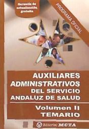 Portada de Auxiliares administrativos SAS: temario. Vol. II