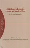 Métodos probatorios en gramática científica