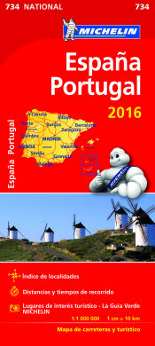 Portada de Mapa national 734. España-Portugal