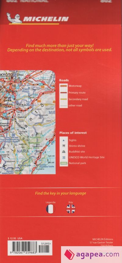 MAPA NATIONAL JAPAN 11802