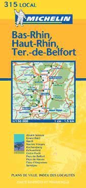 Portada de Mapa Bas-Rhin, Haut-Rhin, Ter. de Belfort 2002