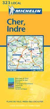 Portada de Mapa Cher, Indre 2002