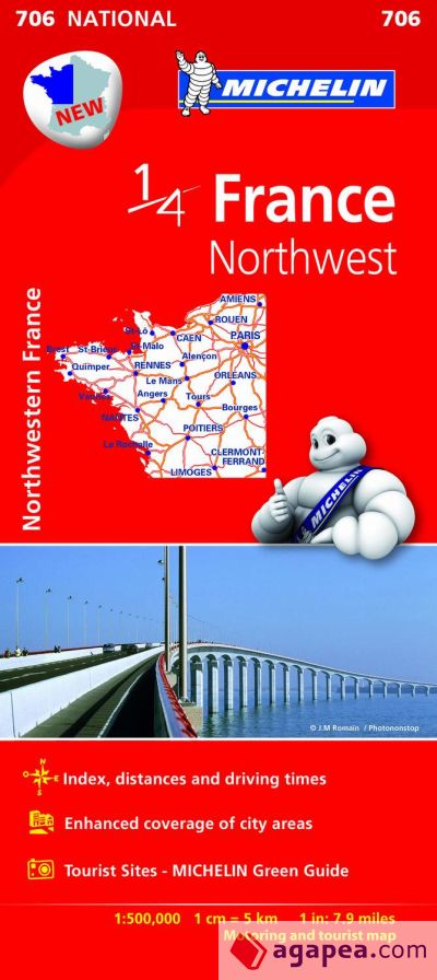 Mapa National France Northwest