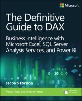 Portada de The Definitive Guide to Dax: Business Intelligence for Microsoft Power Bi, SQL Server Analysis Services, and Excel