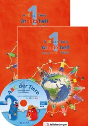 Portada de ABC der Tiere 1 - Arbeitsheft Grundschrift, Teil A und B. Neubearbeitung: Teil A (80 S.) und B (88 S.)