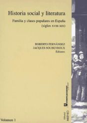 Portada de Historia social y literatura. Vol. I