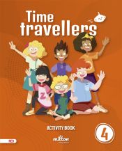 Portada de Time Travellers 4 Red Activity Book English 4 Primaria
