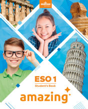 Portada de amazing English 1º ESO Student's book