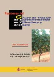 Portada de Reuniones del Grupo de Trabajo de Experimentación en Viticultura y Enología