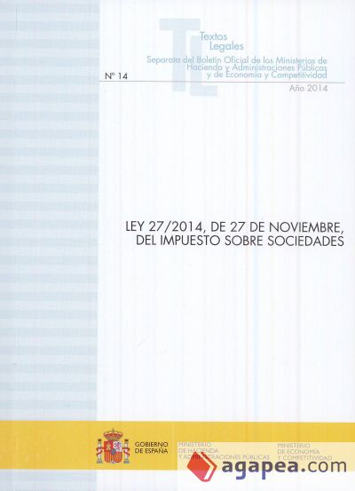 Ley 27/2014, de 27 de noviembre, del impuesto sobre sociedades