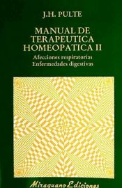 Portada de Manual de terapeutica homeopática II