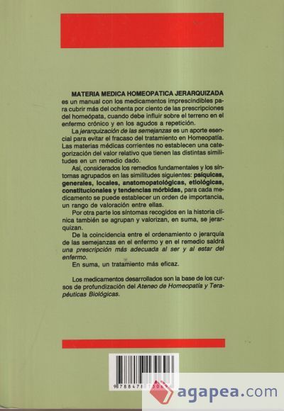 Materia Médica Homeopática Jerarquizada Materia Médica Homeopática Jerarquizada
