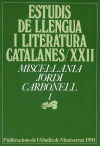 Miscel·lània Jordi Carbonell, 1