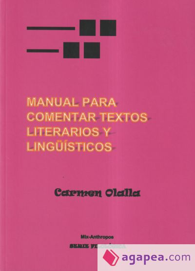 Manual de comentario de textos literario y lingüístico