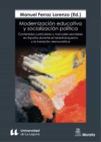 Portada de Modernización educativa y socialización política (Ebook)