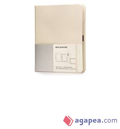 Moleskine Khaki Beige iPad Air Cover with Volant Notebook