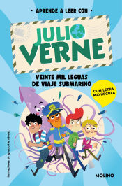 Portada de Aprende a leer con Julio Verne 3 - Veinte mil leguas de viaje submarino