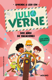 Portada de Aprende a leer con Julio Verne - Dos años de vacaciones