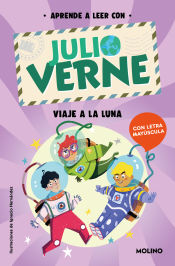 Portada de Aprende a leer con Verne - Viaje a la Luna