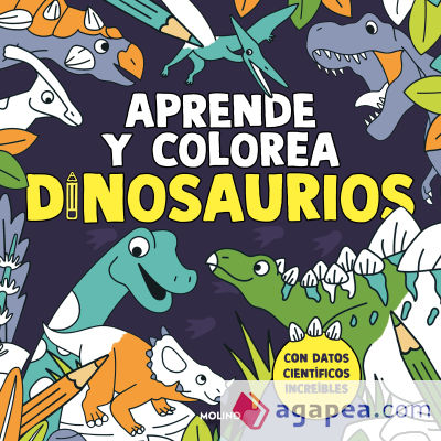 Aprende y colorea: Dinosaurios