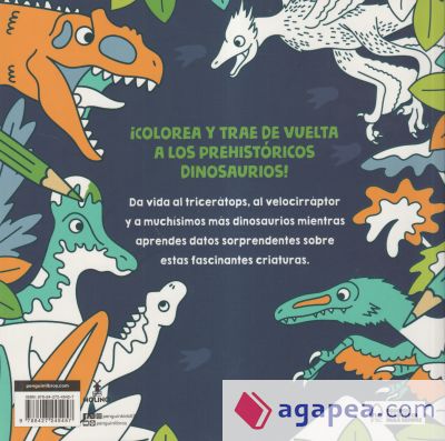 Aprende y colorea: Dinosaurios