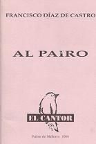 Portada de Al pairo