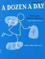 Portada de A dozen a day pre-practice technical exercises for the piano